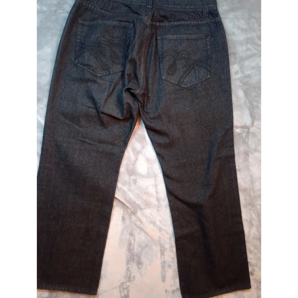 Blac‎ Lacquer Jeans Mens Sz 36 x 28 Black Raw Denim Hip Hop Streetwear Straight